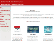 Tablet Screenshot of dutchessaa.org